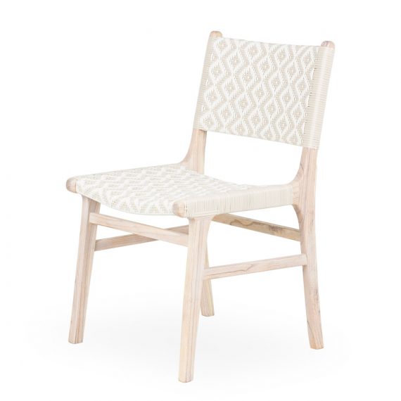 Synthetic rattan chair.