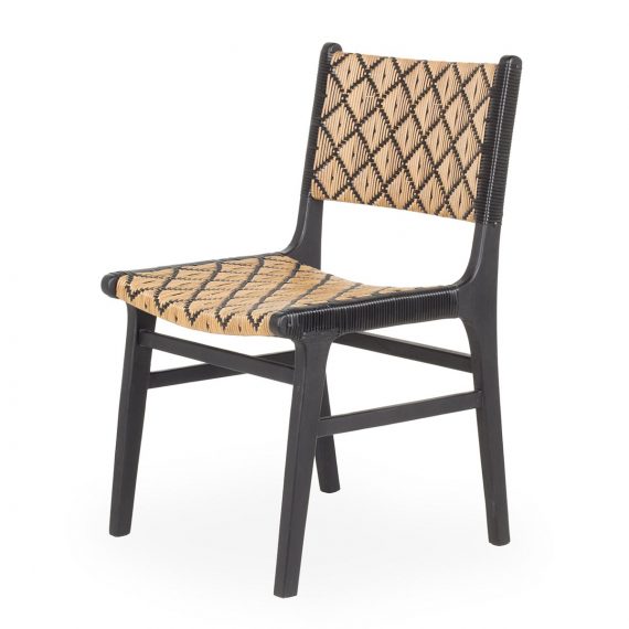 Synthetic rattan chairs.