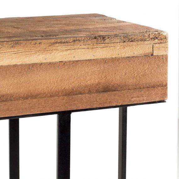 Console tables in mango wood.