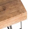 Contemporary wooden console tables.