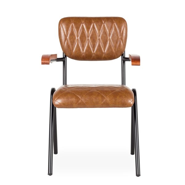 Leatherette chairs.