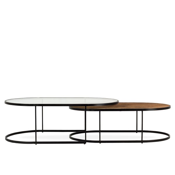 Waiting Room Furniture, Four Hands Evelyn Round Nesting Coffee Table