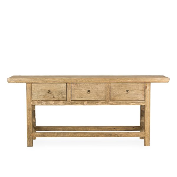 Console table with drawers.