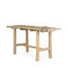 Meubles consoles en bois.