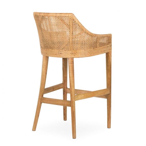 Rattan high chairs.