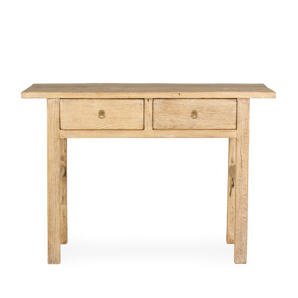 Wooden console table.