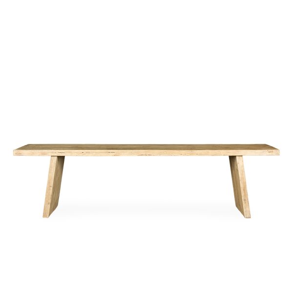 Wooden tables.