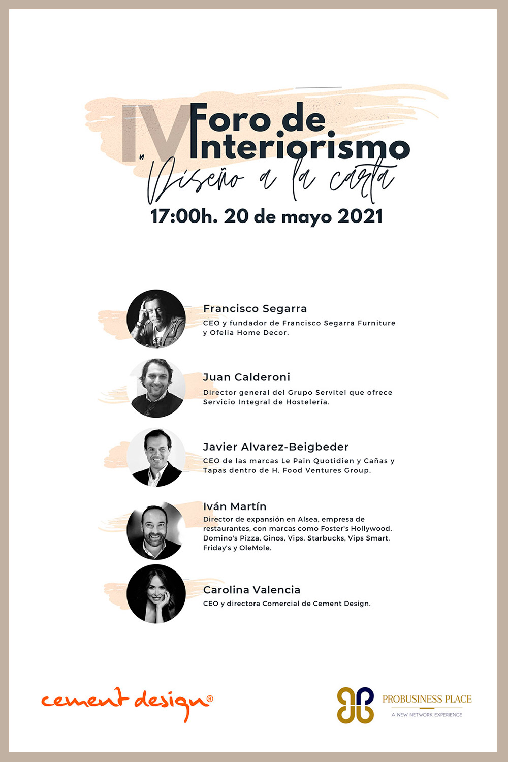 Francisco Segarra speaker interior design forum Cement Design Madrid.