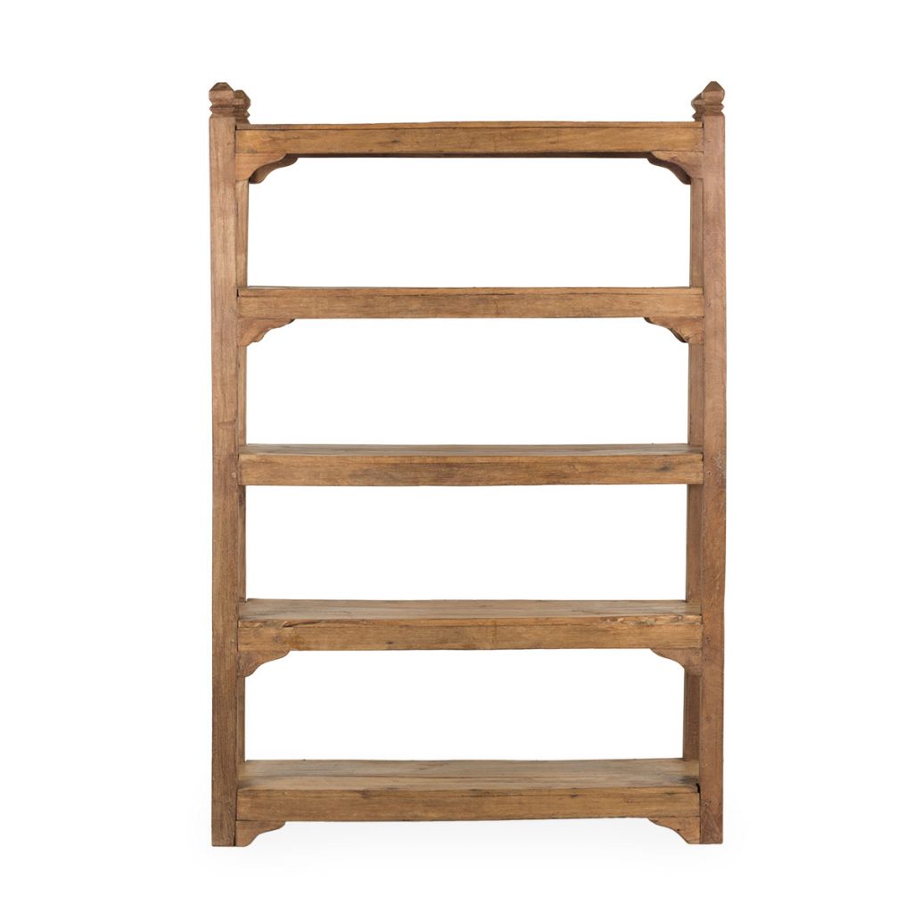 Secondhand bookshelves.