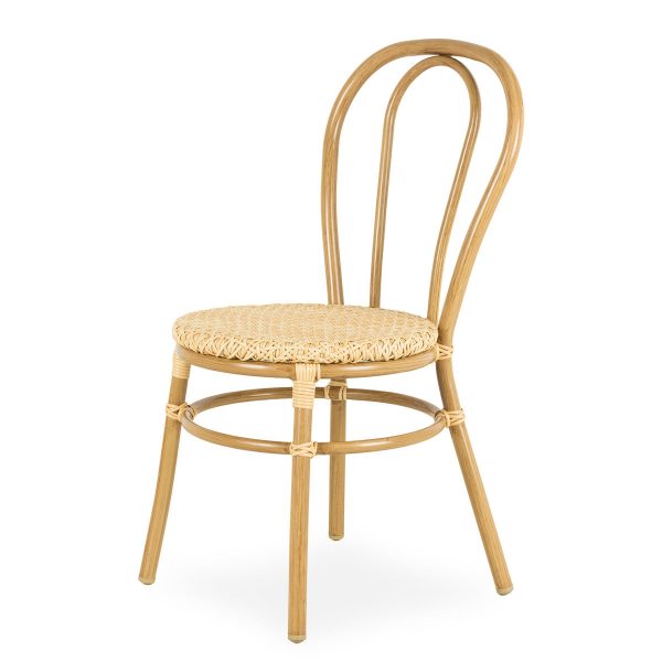 Chaise de bistrot extérieur.