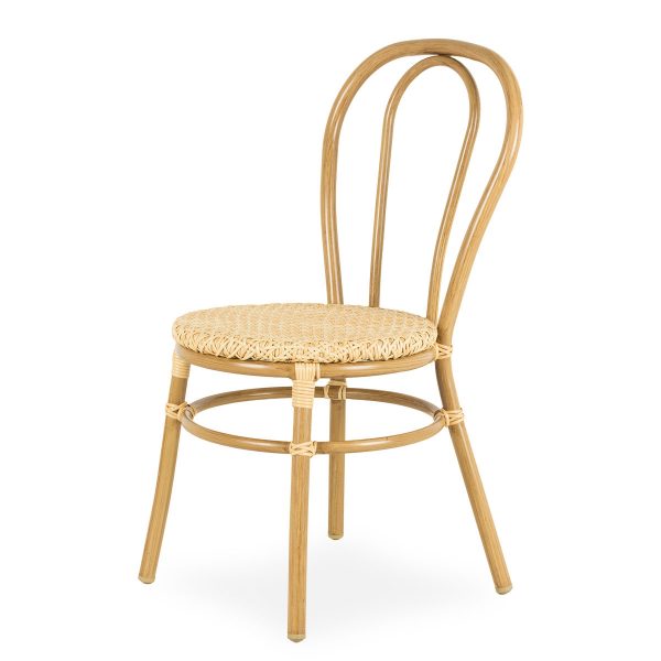 Chaise de bistrot extérieur.