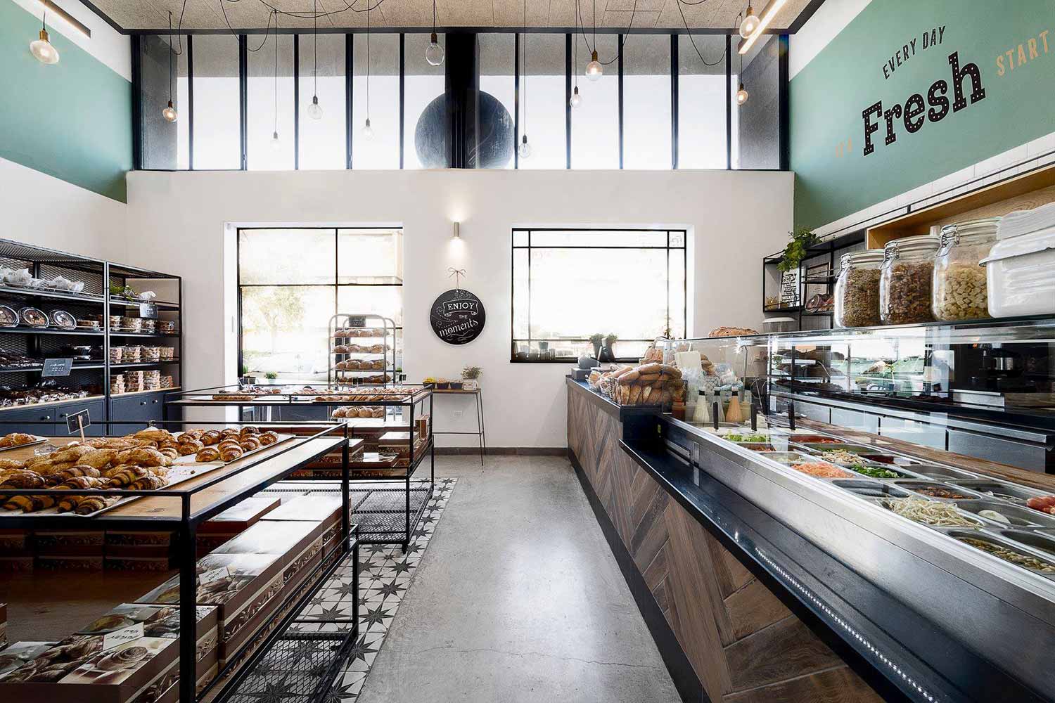 An artisan bakery with vintage design.