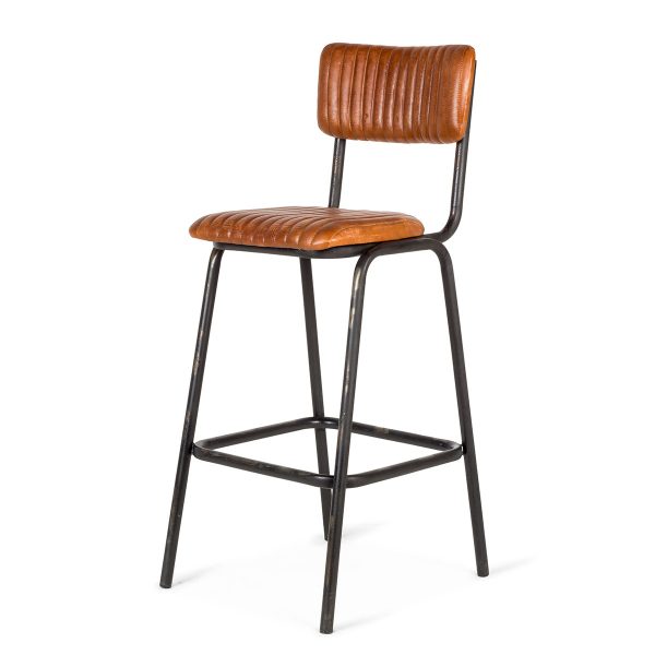 Leather stools.