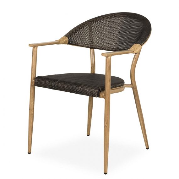Terrace restaurant chairs.