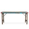 Antique wood folding tables.