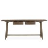 Consola madera natural.