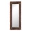 Antique wood mirrors.