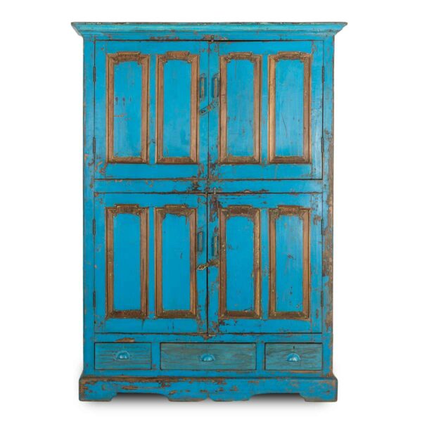 Mueble azul vintage.