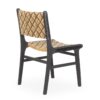 Wood and rattan chair.