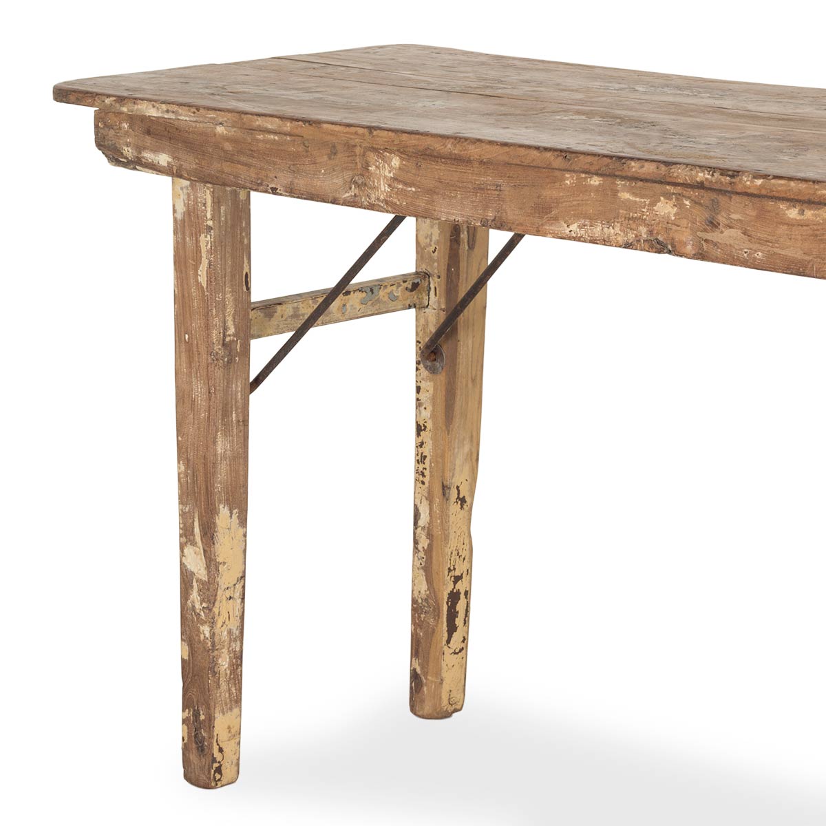 Antique foldable tables for interior design.
