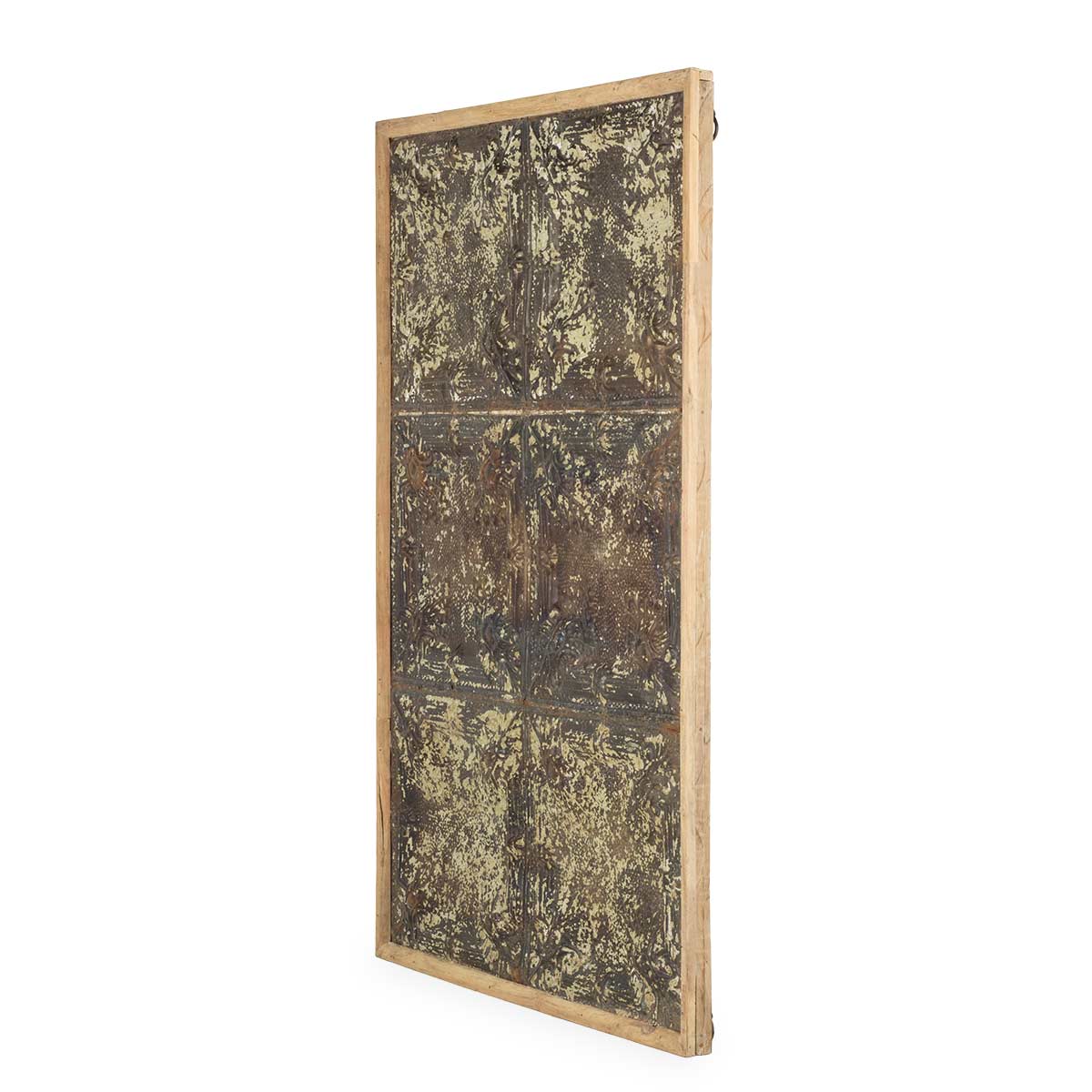 Decorative panel. Side view. Decorative metal panels..