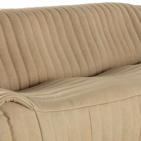 Beige sofa.