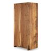 Natural wooden cabinet.