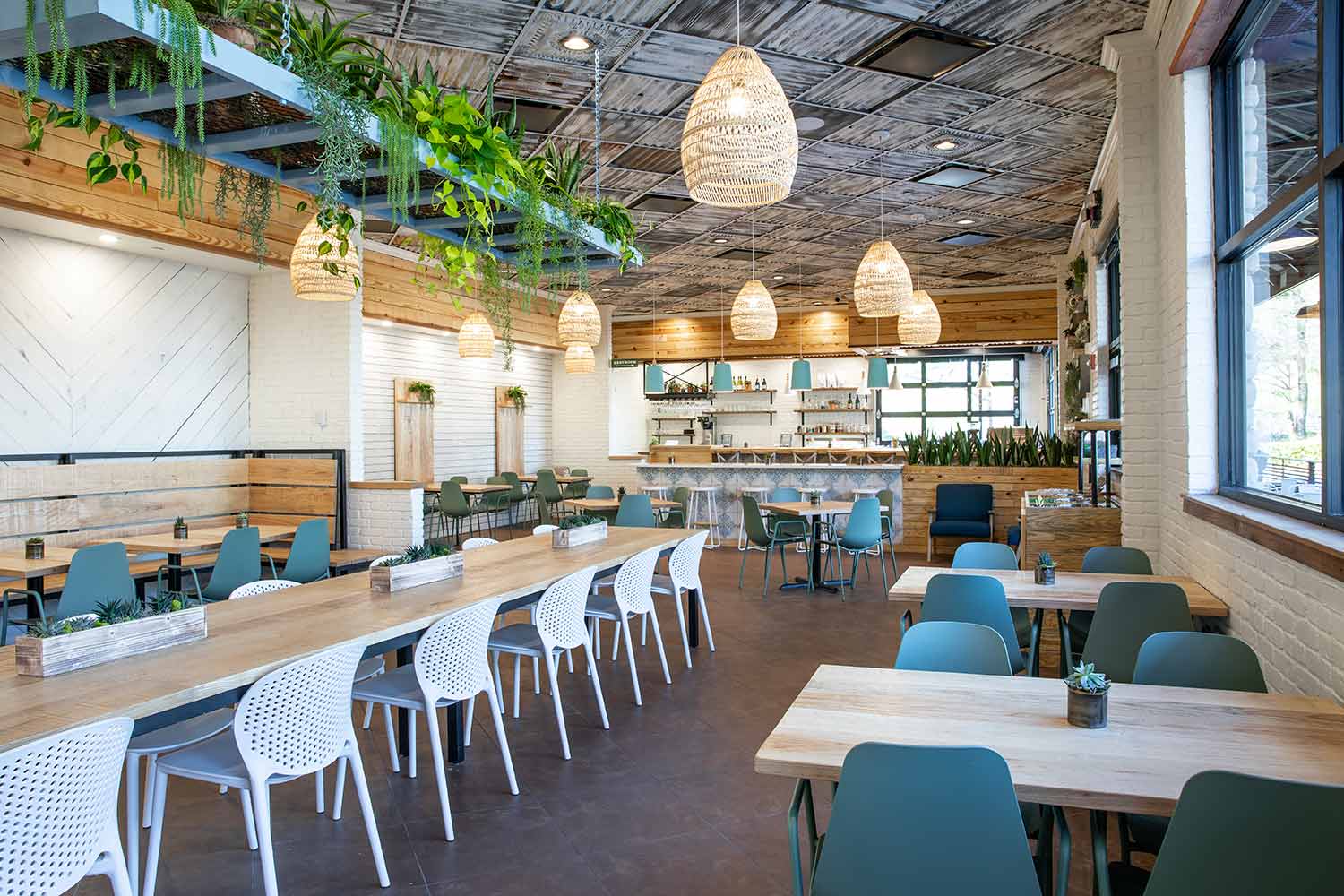 City Silo. Comforting and simple restaurant interior design.
