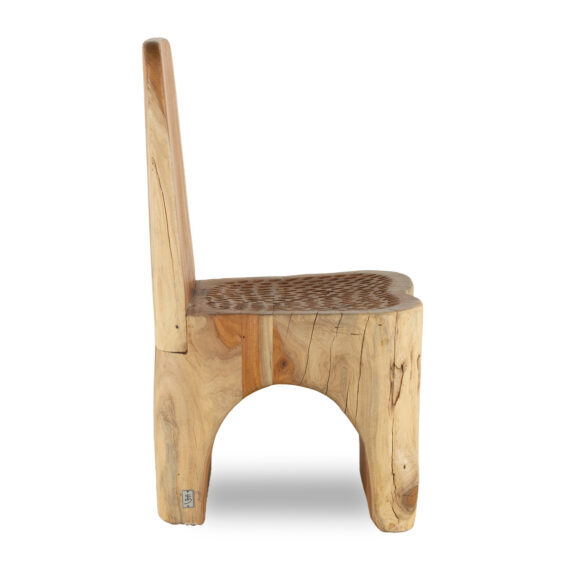 Solid wooden chairs.