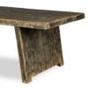 Table en bois rustique.