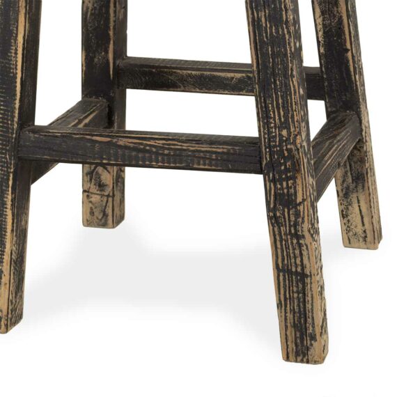 Tabourets en bois.