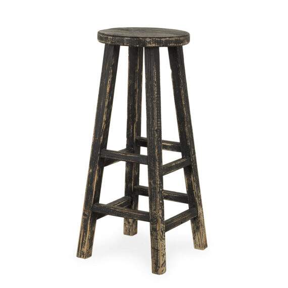 Wooden stool.