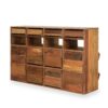 Wooden storage unit.