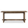 Long wooden tables.