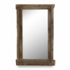 Wooden framed mirror.