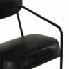 Black leather chair.