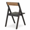 Wooden black chair.