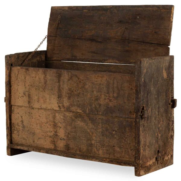 Wooden chests.