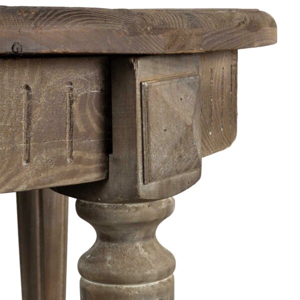 Wooden rustic table.