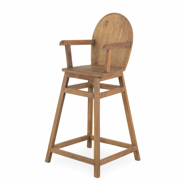 Antique wooden high chairs.