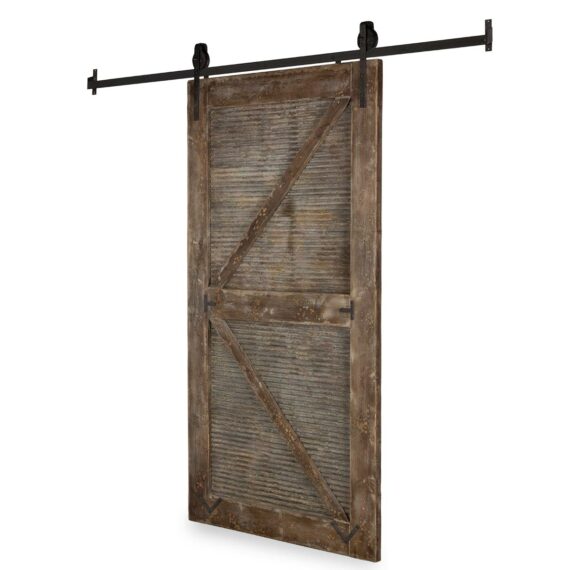 Barn-style doors.