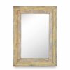 Antique wooden mirror.