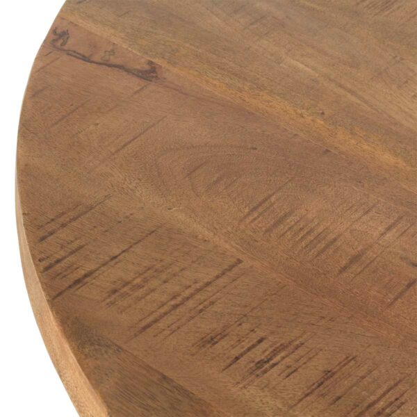 Mesa madera hierro.