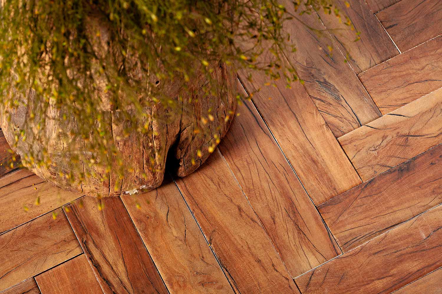 Parquet ceramic tile.