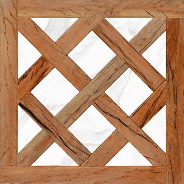 Tiles that look like wood.
