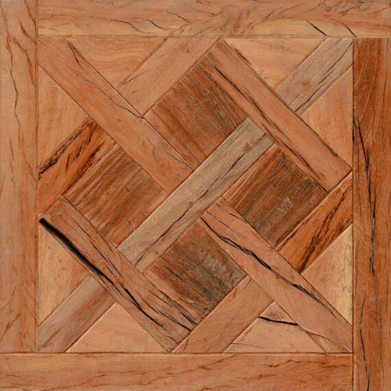 Wood look tiles.