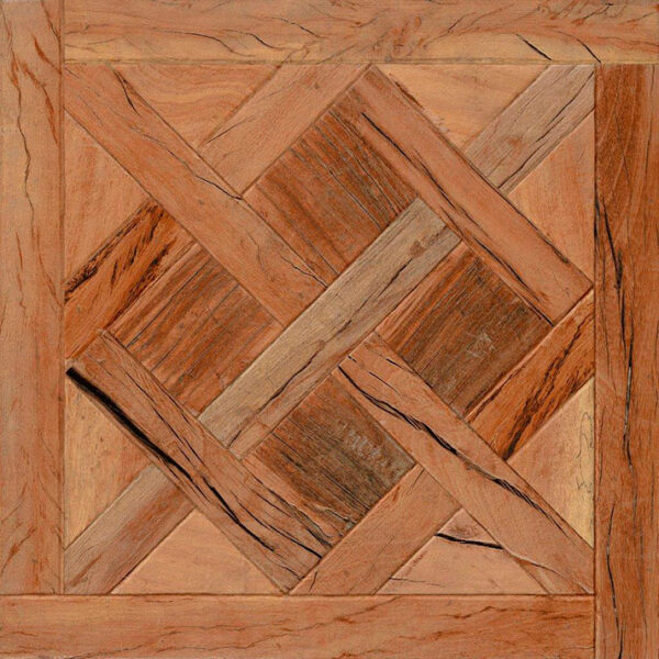 Wood look tiles.