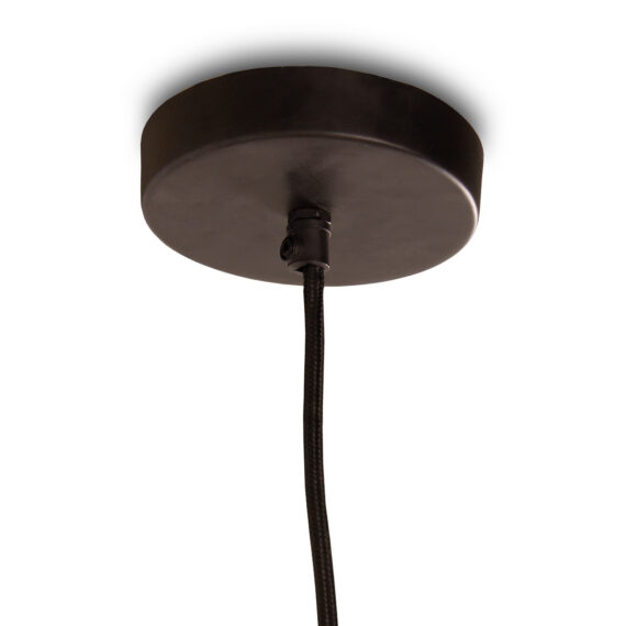 Black ceiling lamp.