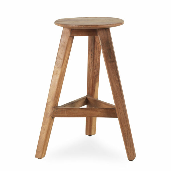 High wood stools.
