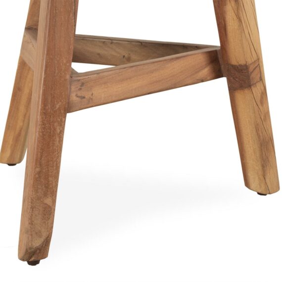 High wooden stools.